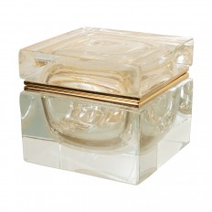 Square Murano glass box